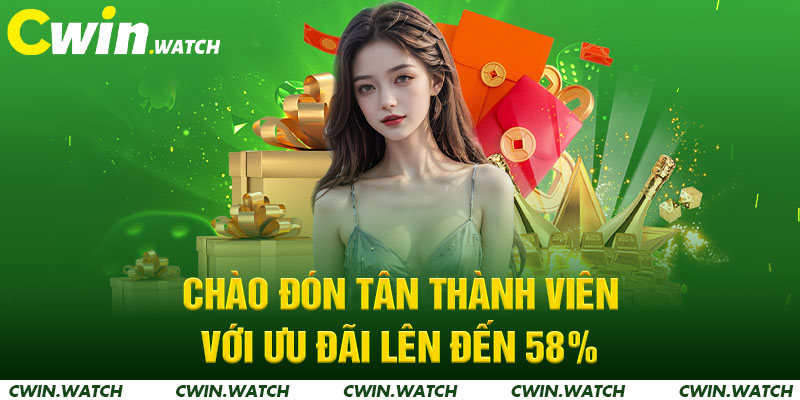 Chào đón tân thành viên với ưu đãi lên đến 58% 